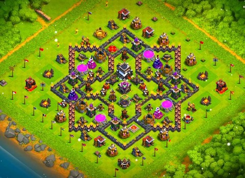 部落冲突9本怎么摆阵[图1]